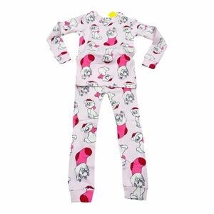 Gap Toddler Cotton Pajama Set, Size 4T, Long Sleeve, Disney Aristocats, Pink NEW